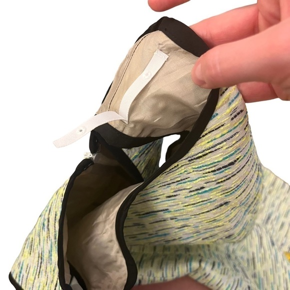 Nwts Shoshanna Charlie Jacquard Dress in Neon Yellow Sleeveless Knee Length - Picture 12 of 16